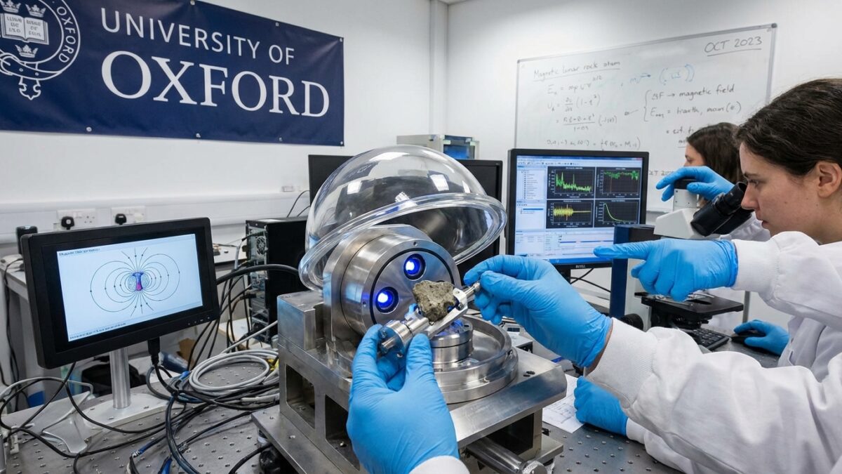 Image for: Decades-Long Debate Over the Moon's Magnetic Past Finally Resolved Using Apollo-Era Samples