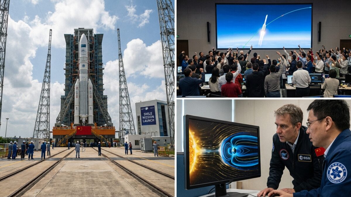 Image for: ESA-China SMILE Mission Set for April Launch to Capture First Global Images of Earth's Magnetic Shield