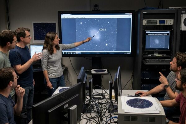 Image for: Hubble Discovers 'Ghost Galaxy' Made of 99 Percent Dark Matter Lurking 300 Million Light-Years Away