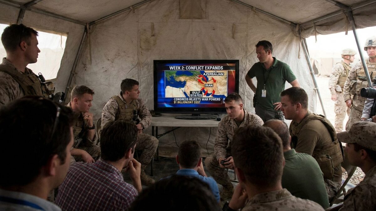 Image for: Iran War Enters Second Week as Conflict Widens Beyond Middle East, Death Toll Passes 1,300 and Congress Rejects War Powers Check