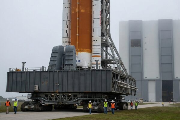 Image for: NASA's Artemis II Moon Mission Faces Further Delays After Rollback to Vehicle Assembly Building