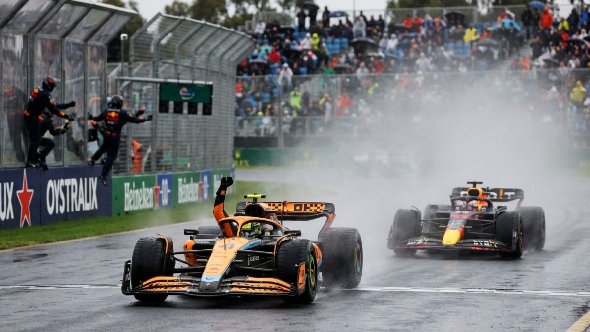 Image for: Norris Wins Chaotic Rain-Affected Australian Grand Prix as Formula 1's New Era Begins in Dramatic Fashion