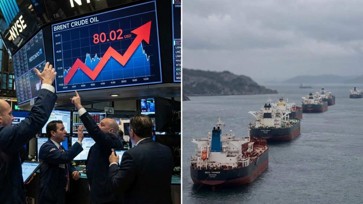 Image for: Oil Prices Surge Past $80 as Strait of Hormuz Shutdown Threatens Global Energy Supply