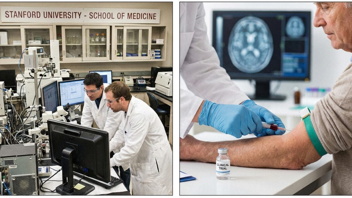Image for: Stanford Unveils Universal Vaccine Platform as Blood Test for Alzheimer's Moves Toward Clinical Use