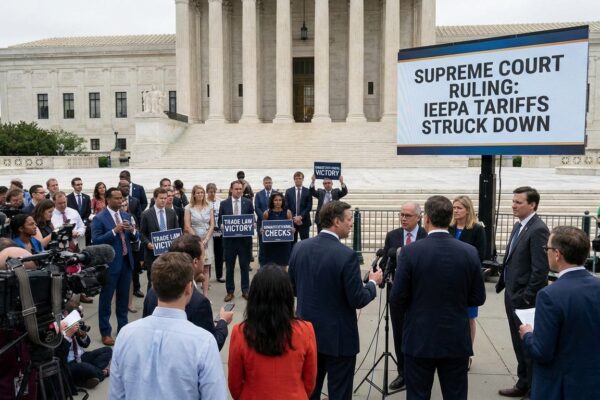 Image for: Supreme Court Strikes Down Trump's IEEPA Tariffs in Landmark 6-3 Ruling