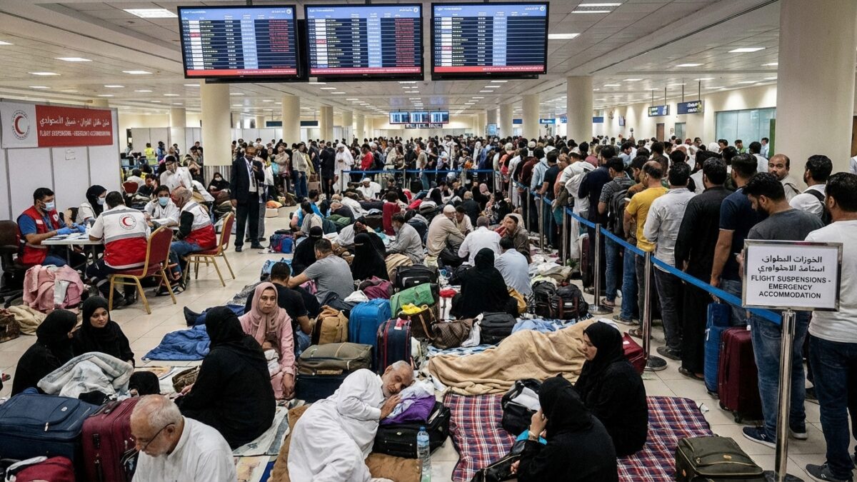 Image for: Tens of Thousands Stranded Across Gulf as Iran War Grounds Flights, Creating Health and Safety Crisis for Travelers